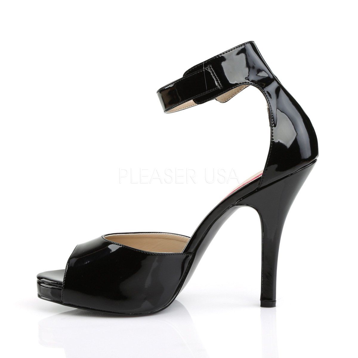 EVE-02 Black Patent Pleaser Pink Label