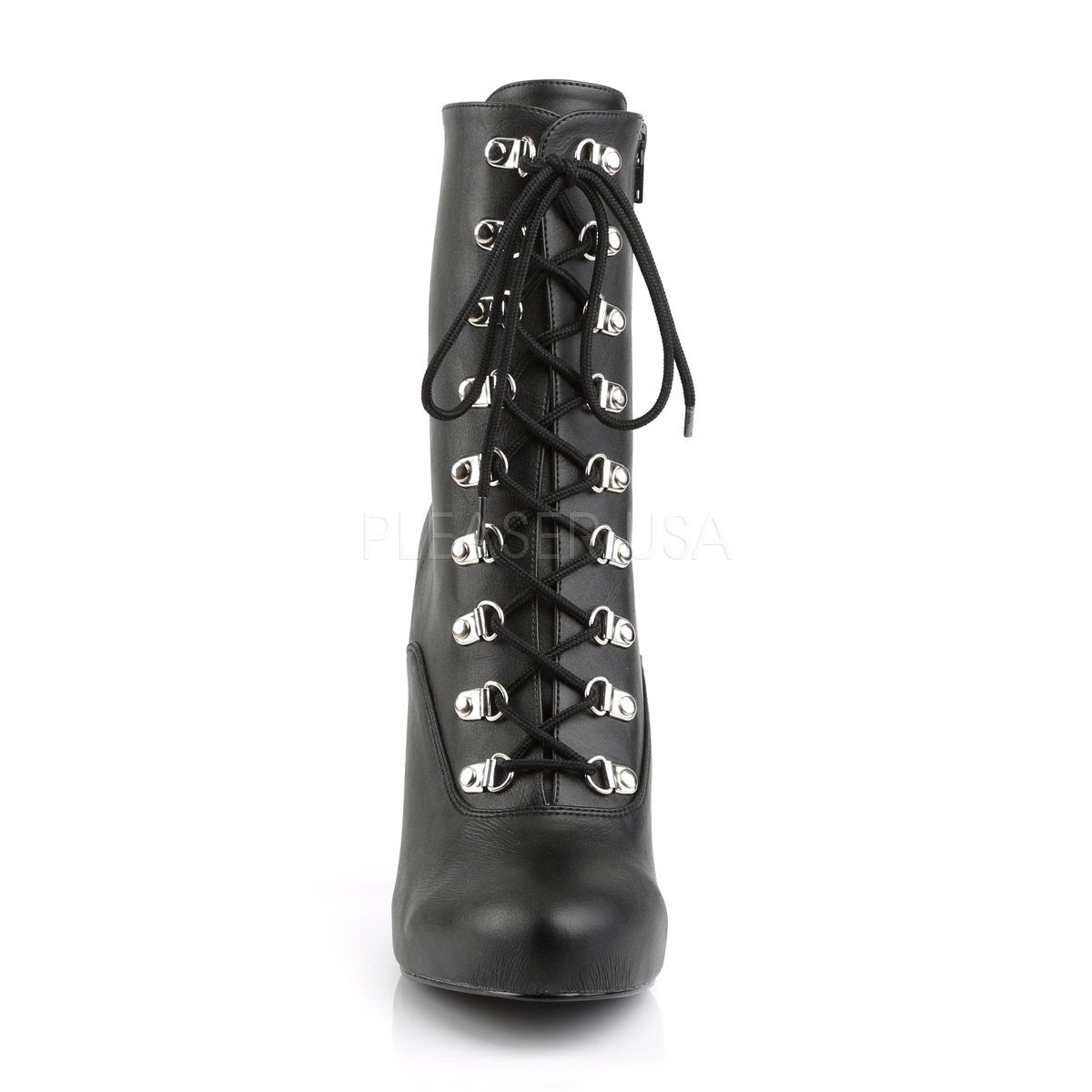 EVE-106 Black Faux Leather Pleaser Pink Label