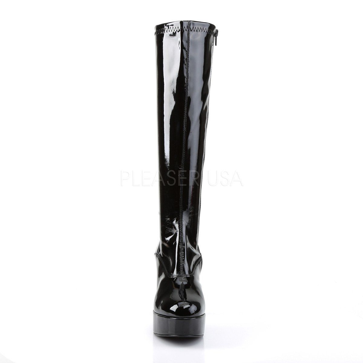 EXOTICA-2000 Black Stretch Patent Funtasma