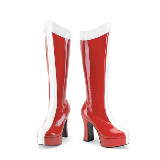 EXOTICA-305 Red-White Stretch Patent Funtasma