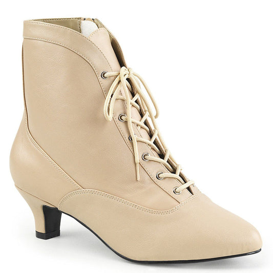 FAB-1005 Cream Faux Leather Pleaser Pink Label