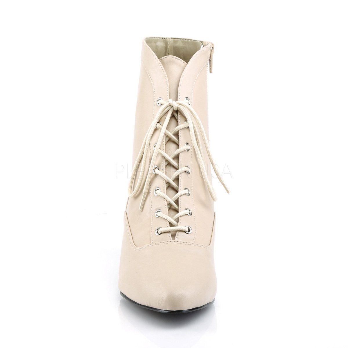 FAB-1005 Cream Faux Leather Pleaser Pink Label