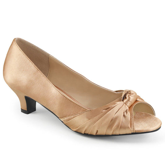 FAB-422 Blush Satin Pleaser Pink Label