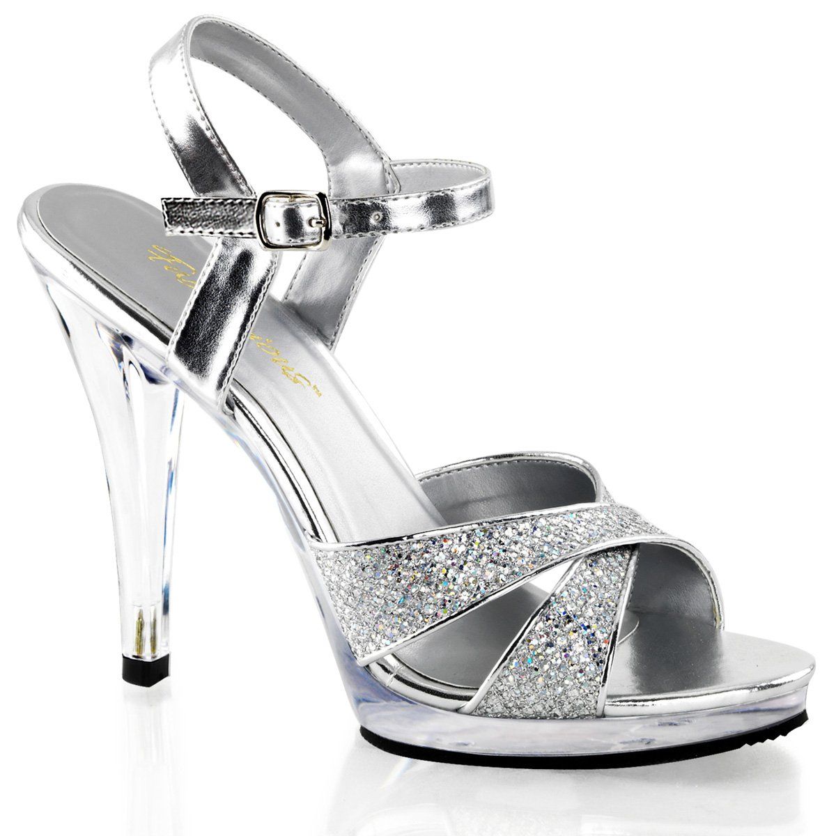 FLAIR-419(G) Silver Multi Glitter/Clear Fabulicious