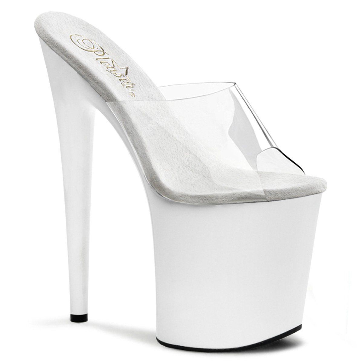 FLAMINGO-801 Clear/White Slide Pleaser