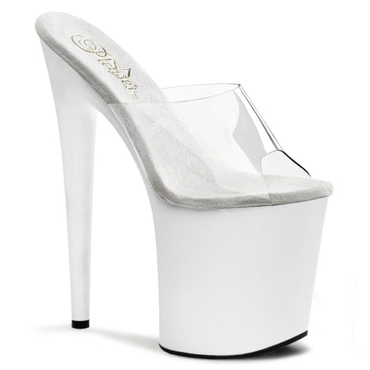 FLAMINGO-801 Clear/White Slide Pleaser