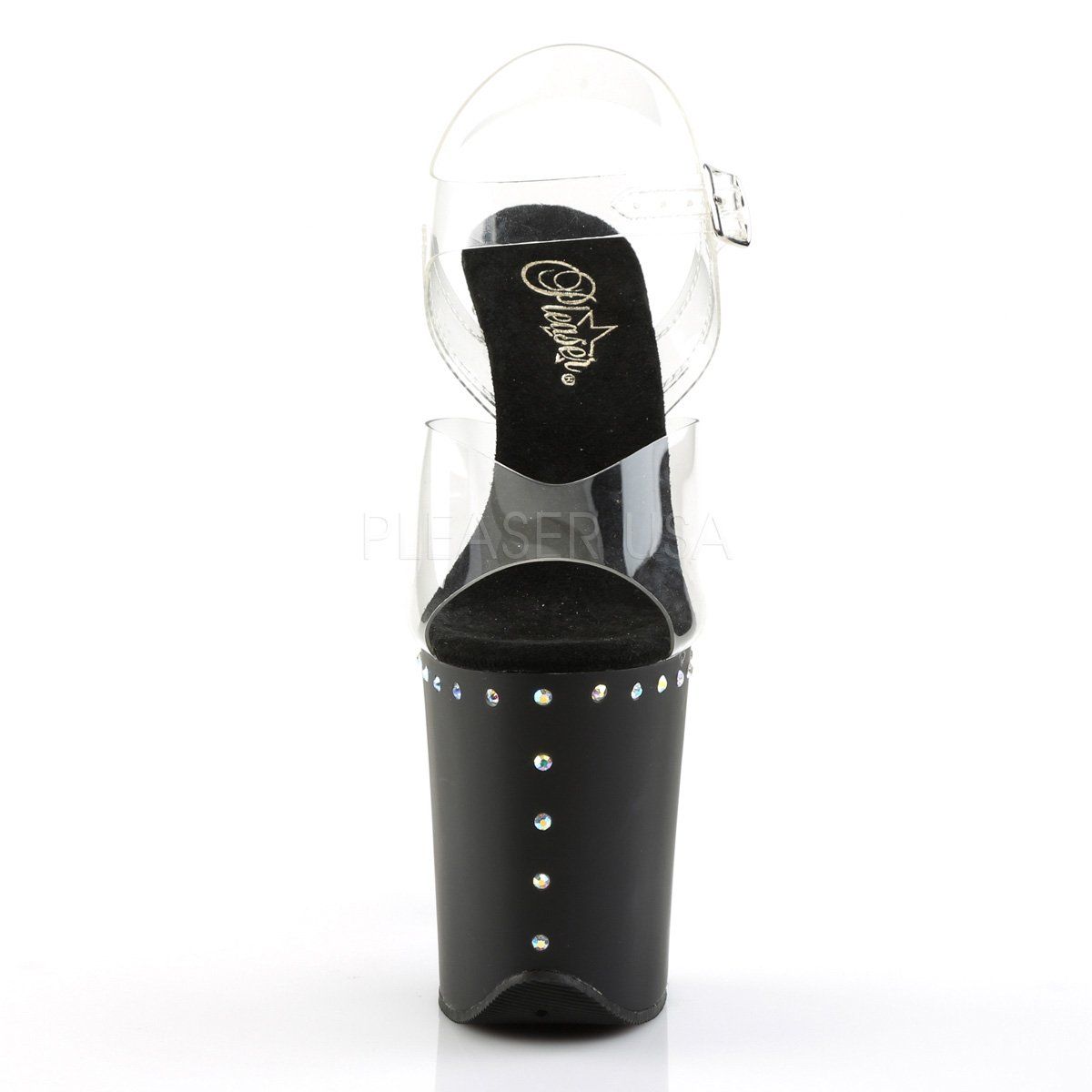 FLAMINGO-808ABLS Clear Platform Sandal Pleaser