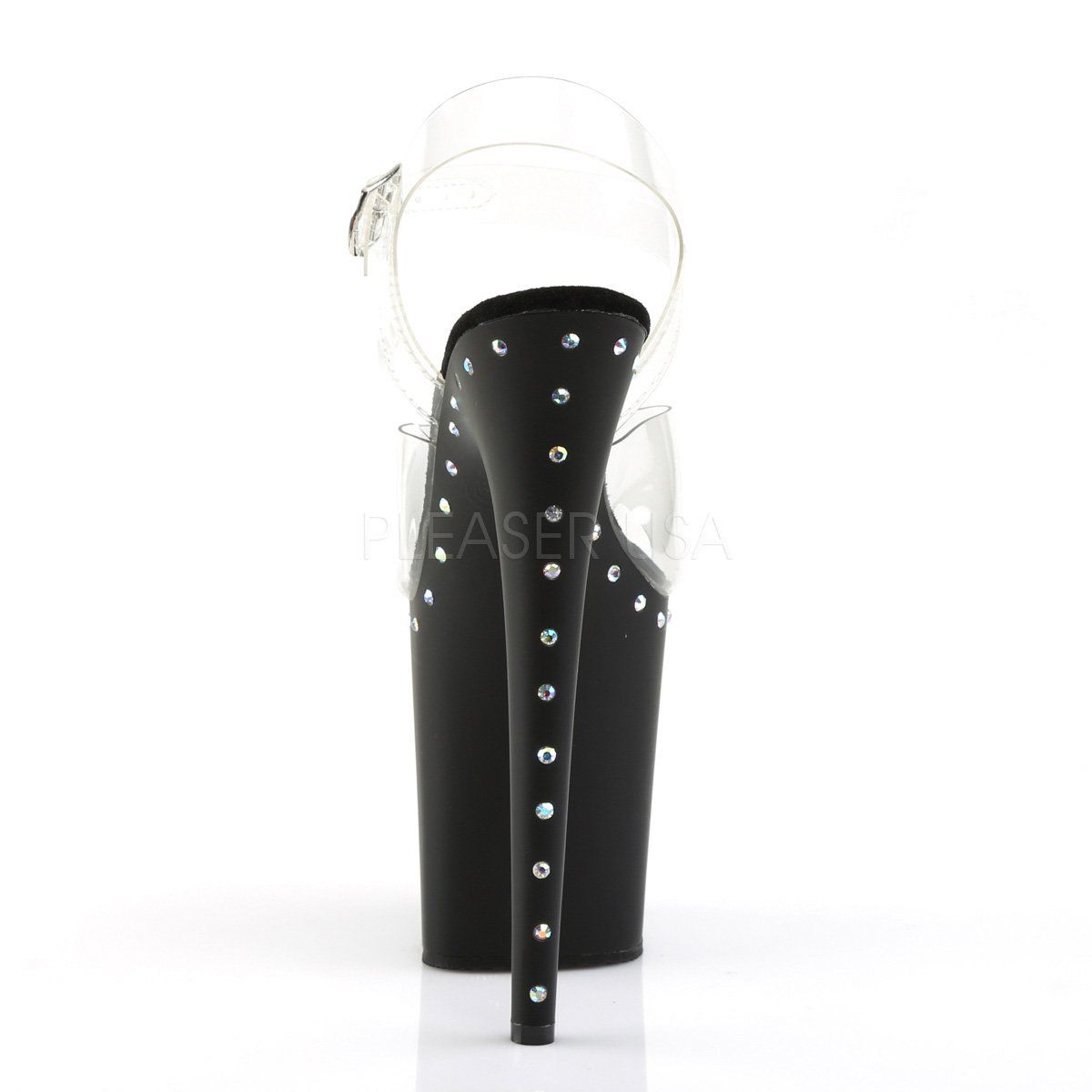 FLAMINGO-808ABLS Clear Platform Sandal Pleaser