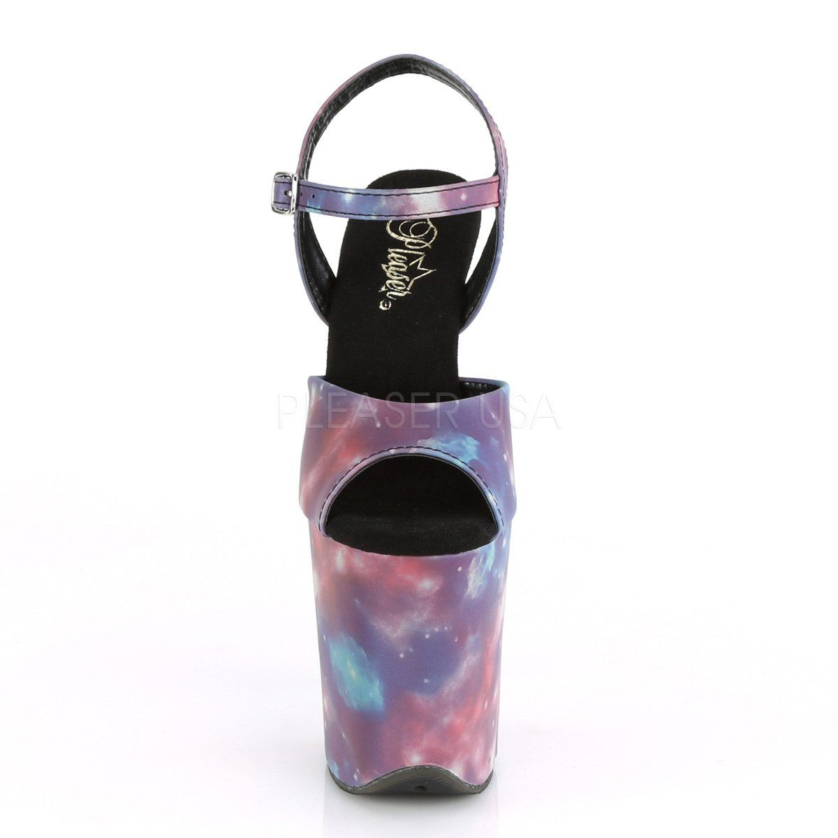 FLAMINGO-809REFL Purple-Blue Reflective/Purple-Blue Refl Platform Sandal Pleaser