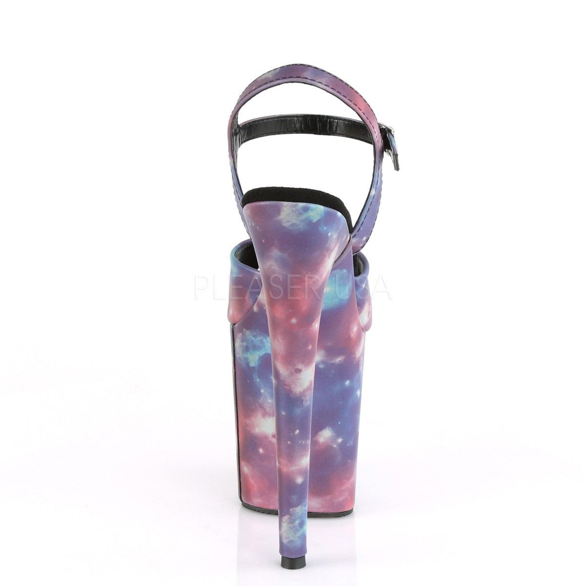 FLAMINGO-809REFL Purple-Blue Reflective/Purple-Blue Refl Platform Sandal Pleaser