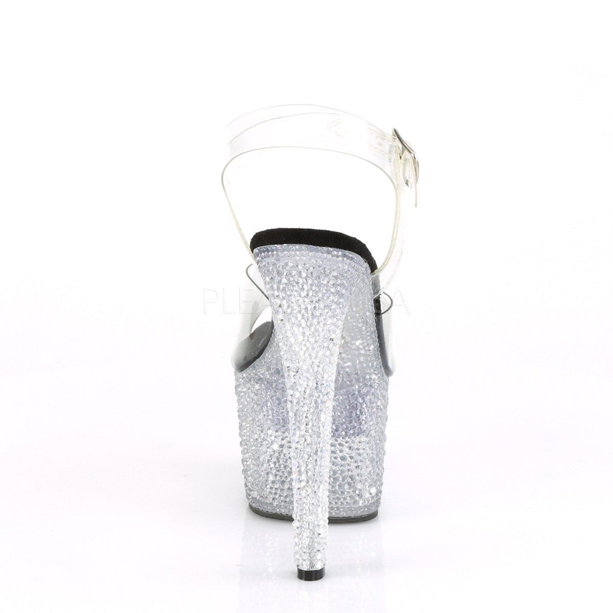 FLASHDANCE-708XTAL Clear Platform Sandal Pleaser