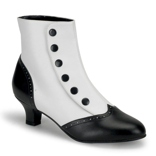 FLORA-1023 White-Black Pu Bordello