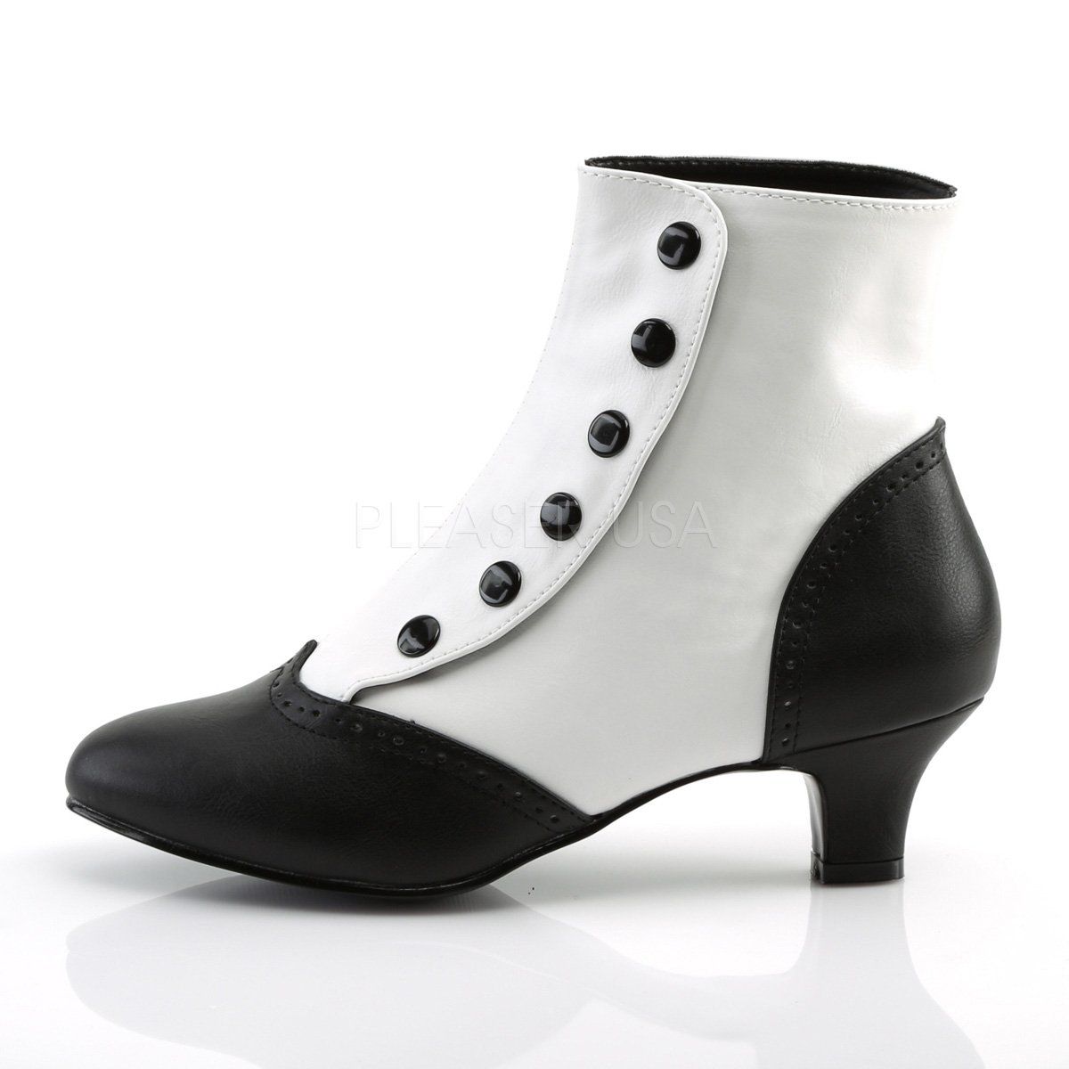 FLORA-1023 White-Black Pu Bordello