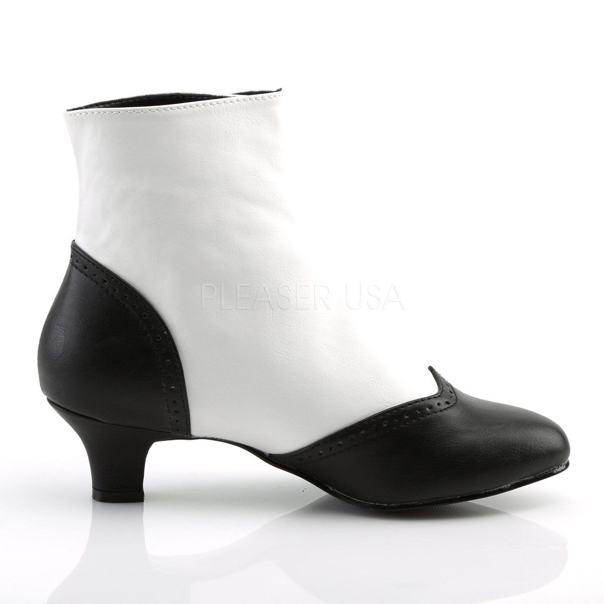 FLORA-1023 White-Black Pu Bordello