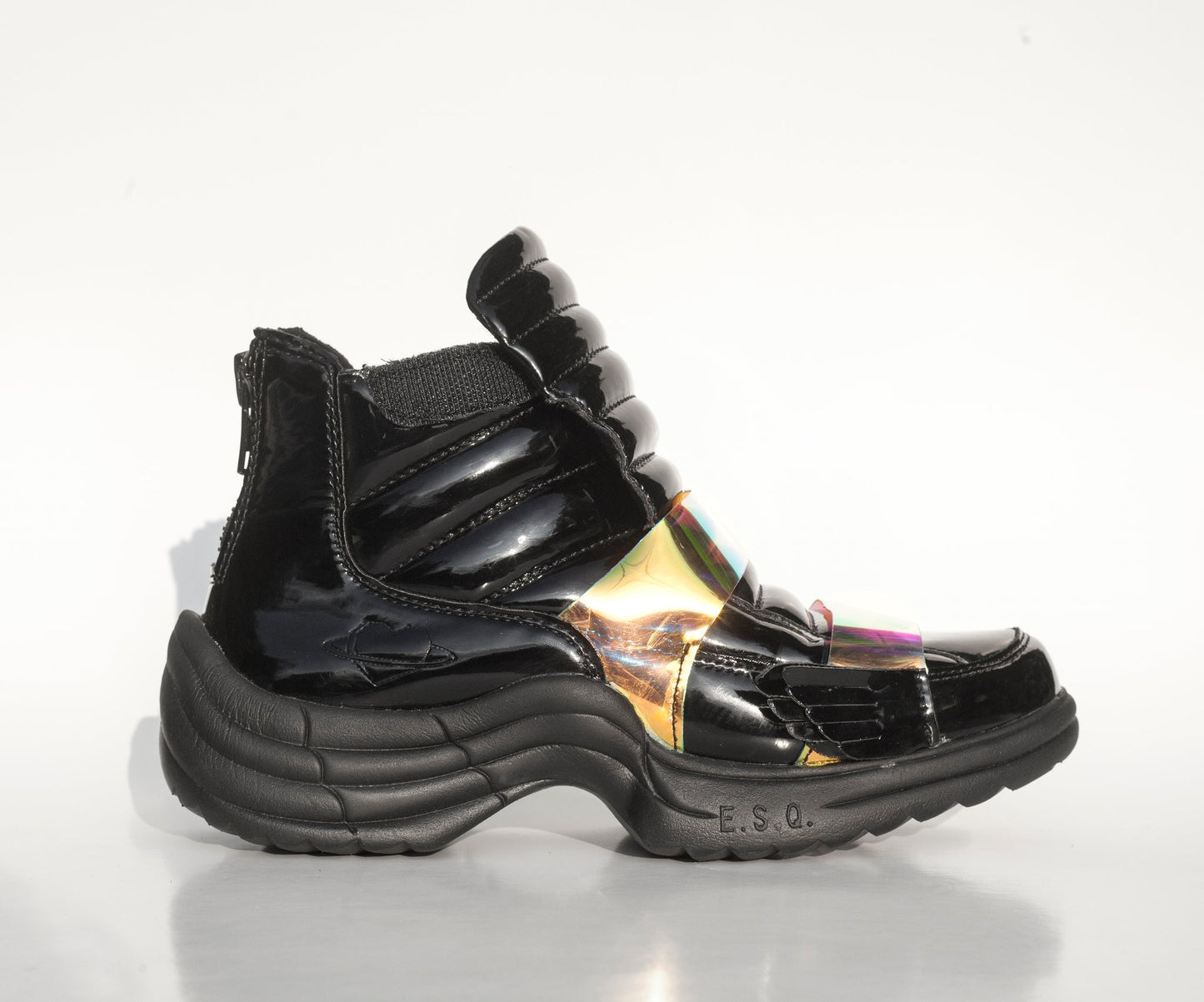 FLYH HI Winged Sneaker Black