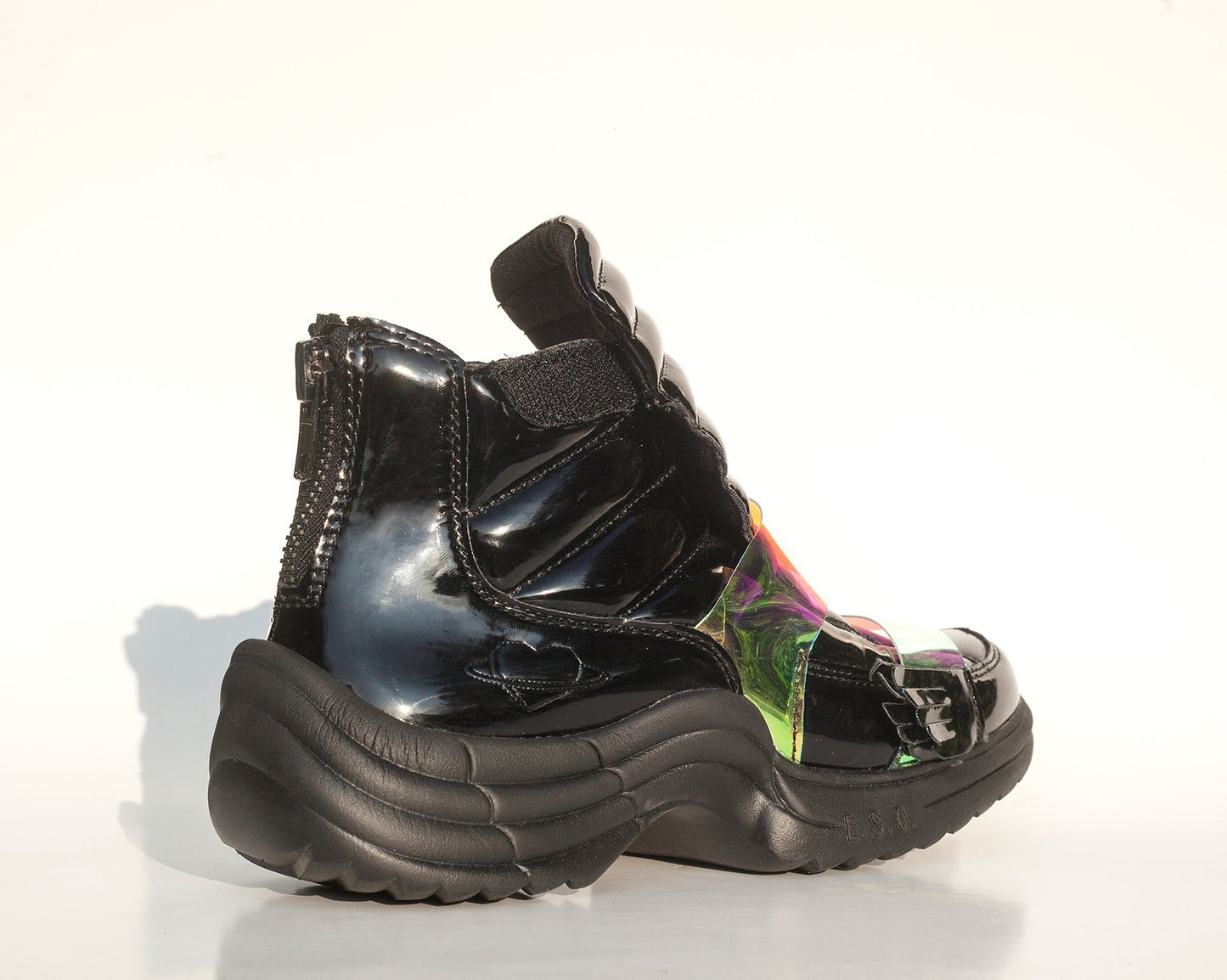 FLYH HI Winged Sneaker Black