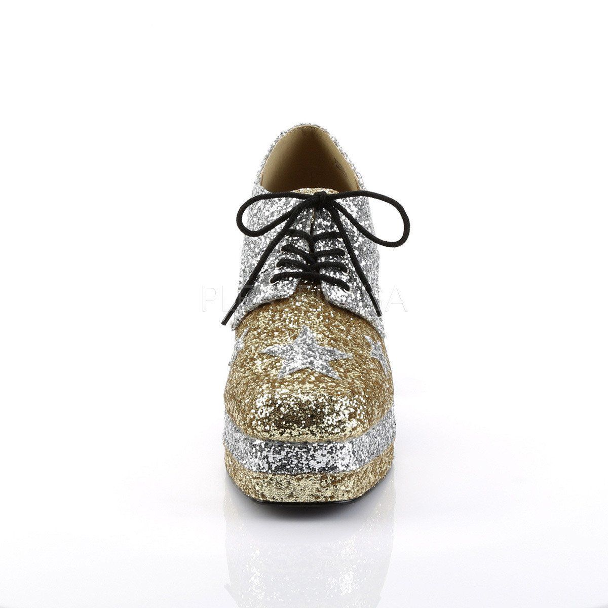 GLAMROCK-02 Silver-Gold Glitter Funtasma