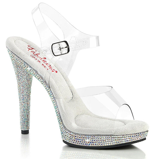 GLORY-508DM Clear/Silver Multi Rhinestone Fabulicious