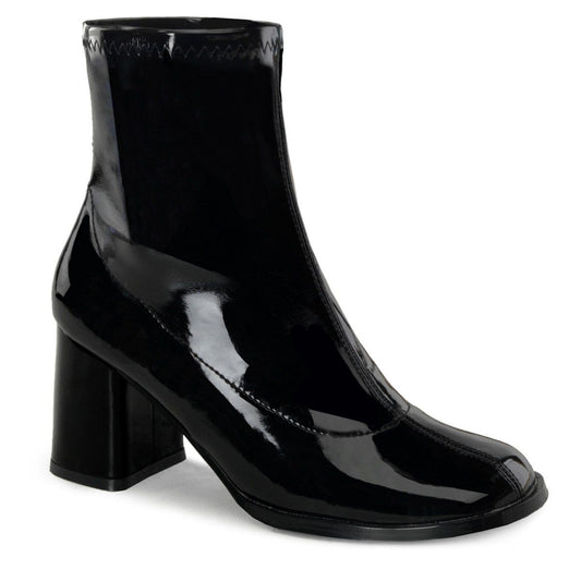 GOGO-150 Black Stretch Patent Funtasma