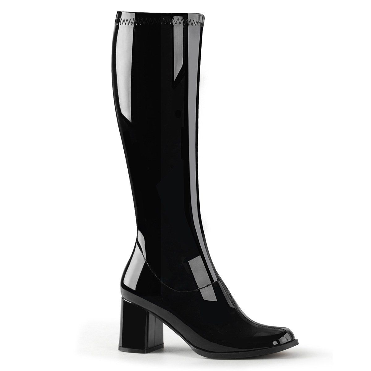 GOGO-300 Black Stretch Patent Funtasma