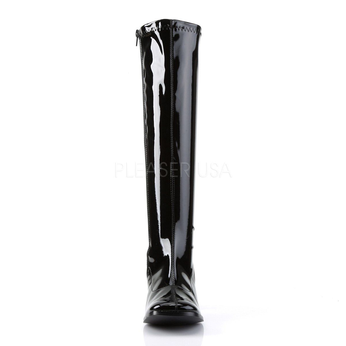 GOGO-300 Black Stretch Patent Funtasma