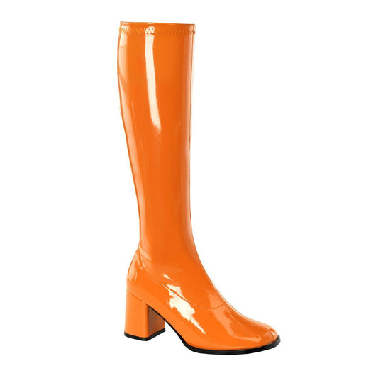 GOGO-300 Orange Stretch Patent Funtasma