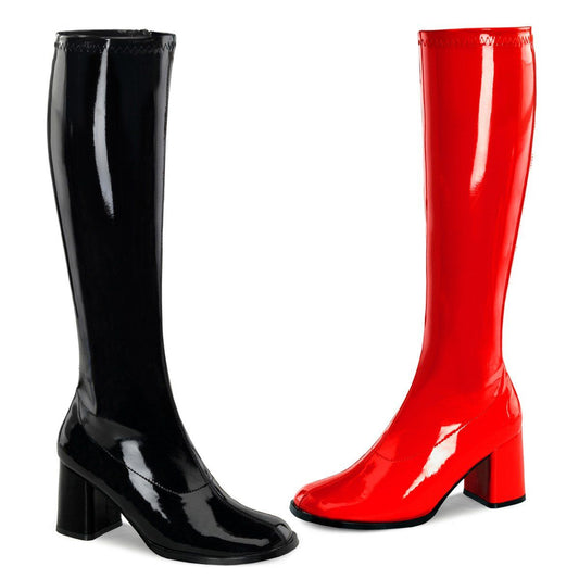 GOGO-300HQ Black-Red Patent Funtasma