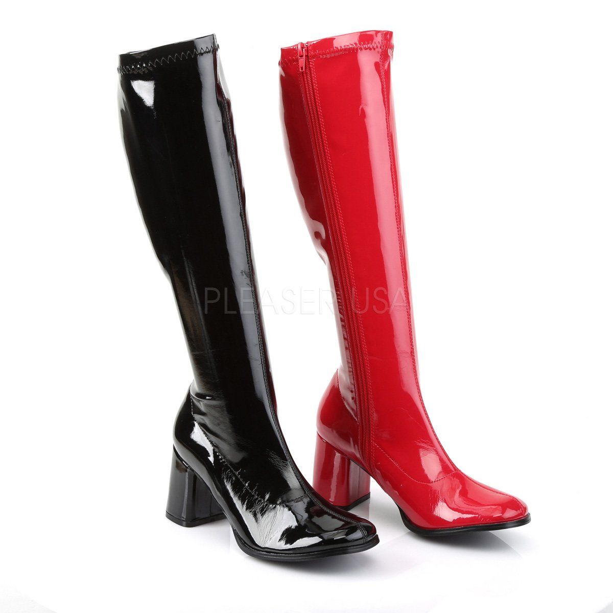 GOGO-300HQ Black-Red Patent Funtasma