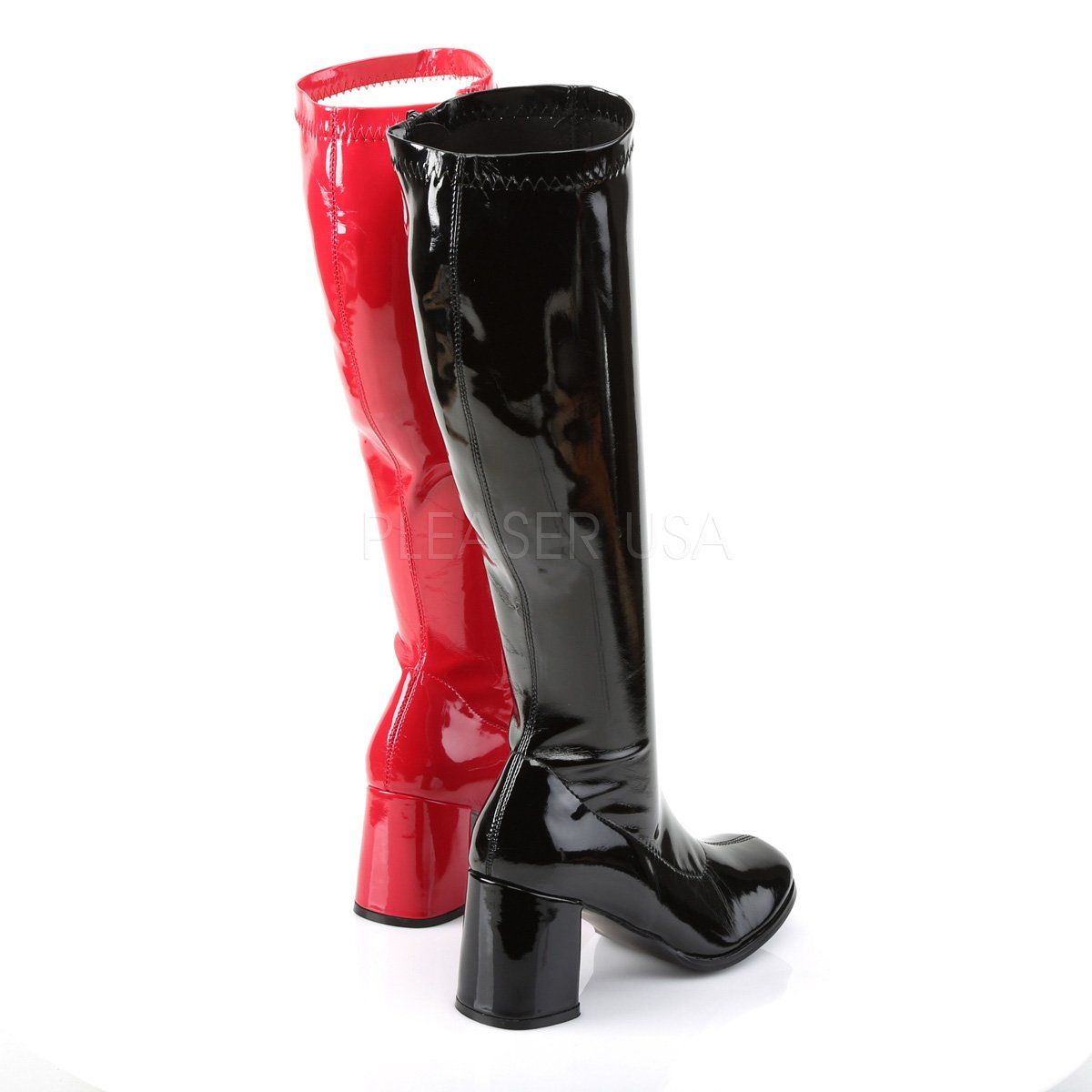 GOGO-300HQ Black-Red Patent Funtasma