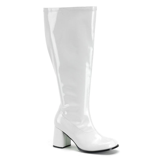 GOGO-300X White Stretch Patent Funtasma