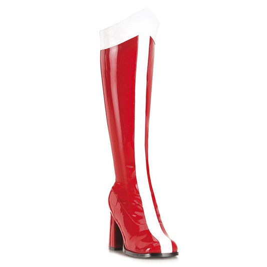 GOGO-305 Red-White Stretch Patent Funtasma