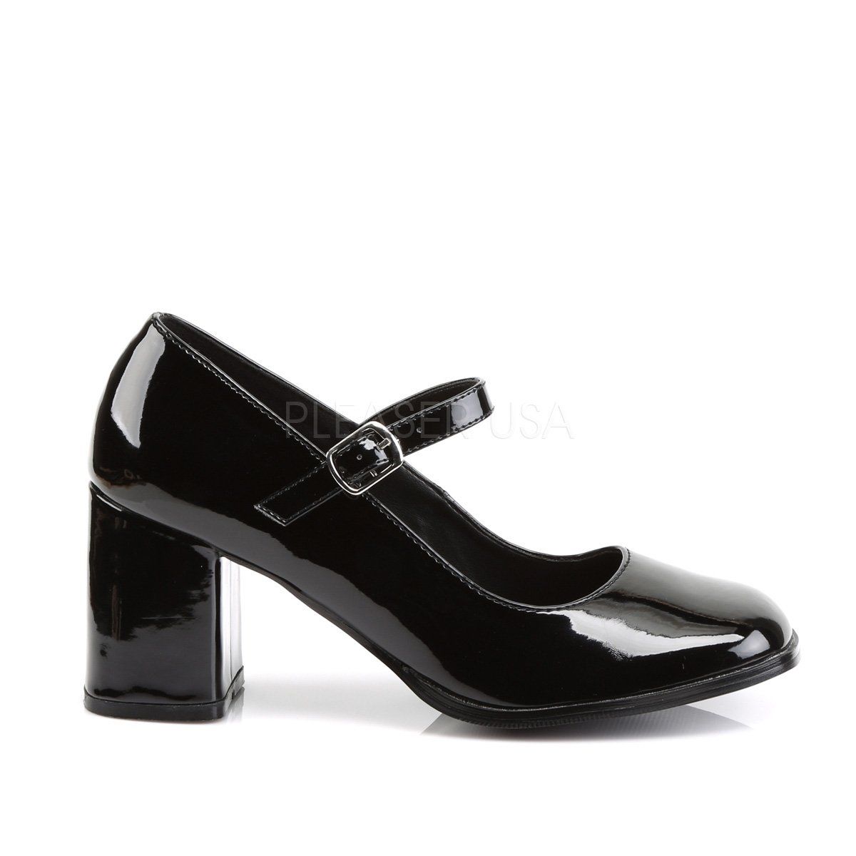 GOGO-50 Black Patent Funtasma
