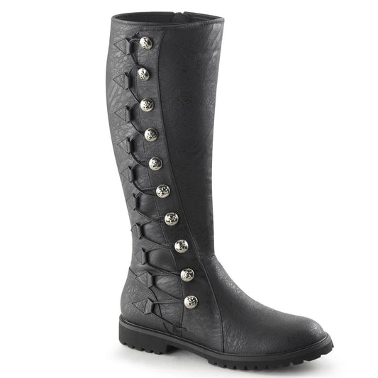 GOTHAM-109 Black Distressed Pu Funtasma