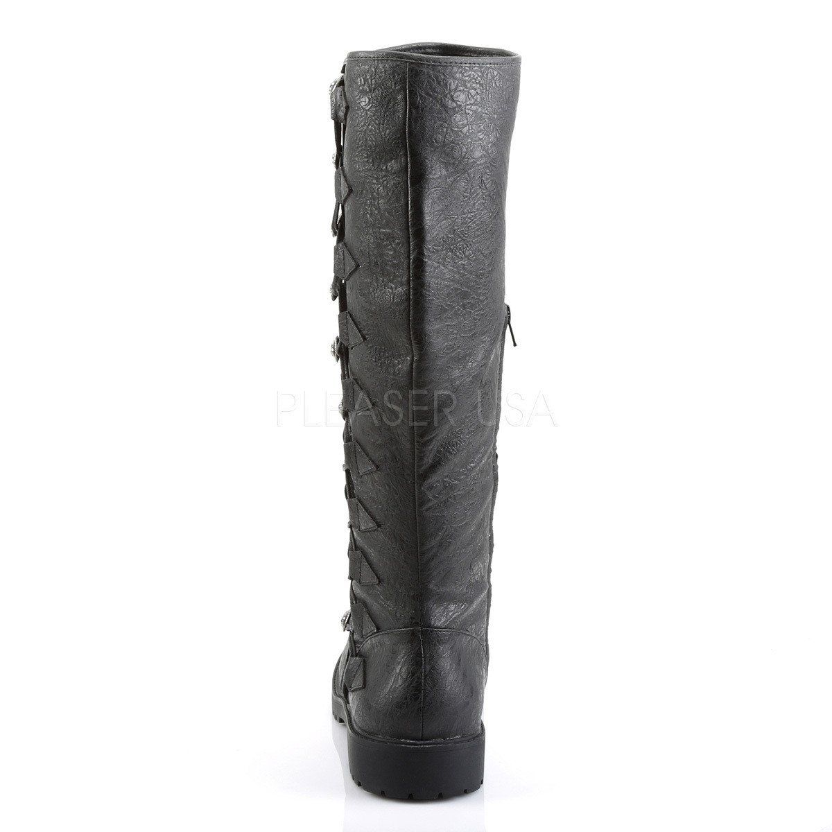 GOTHAM-109 Black Distressed Pu Funtasma