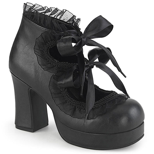 GOTHIKA-53 Black Vegan Leather Pump Demonia