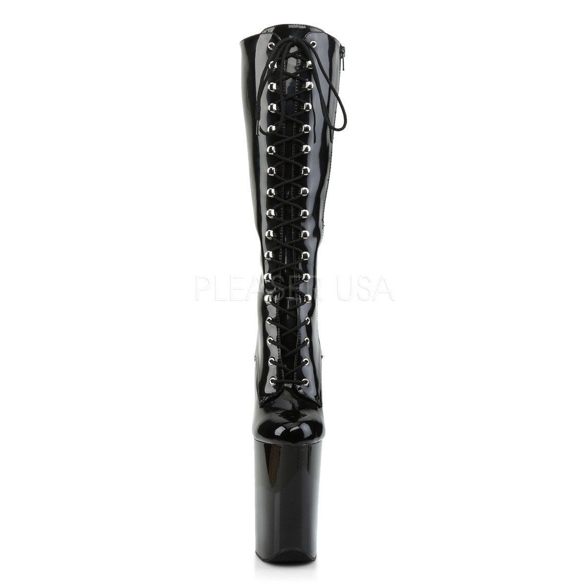 INFINITY-2020 Black Patent Knee Boot Pleaser