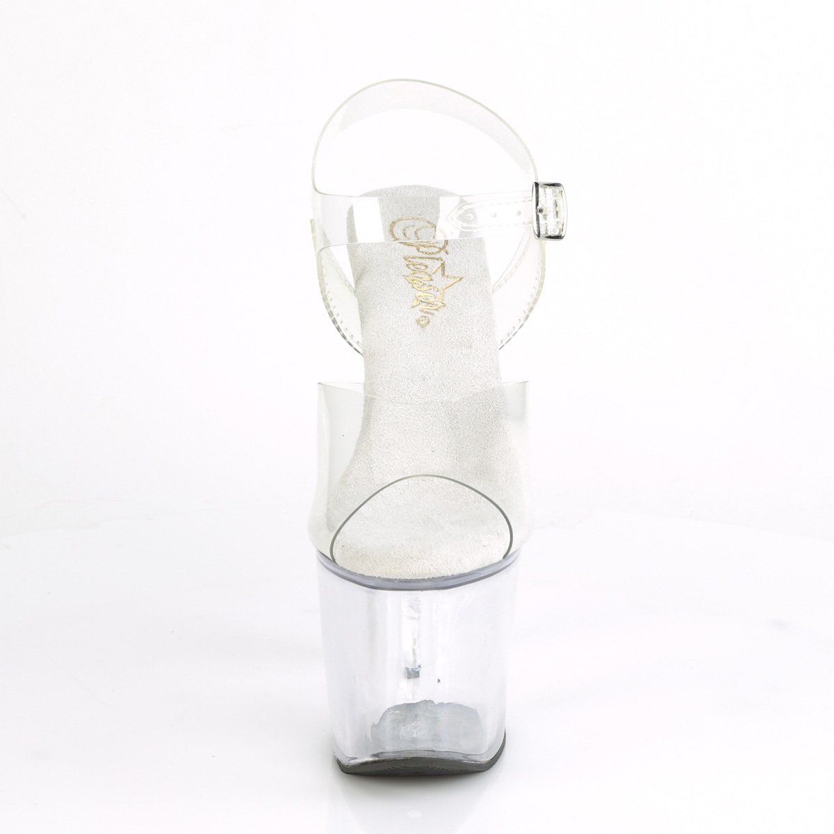 IRONGRIP-708 Clear Platform Sandal Pleaser