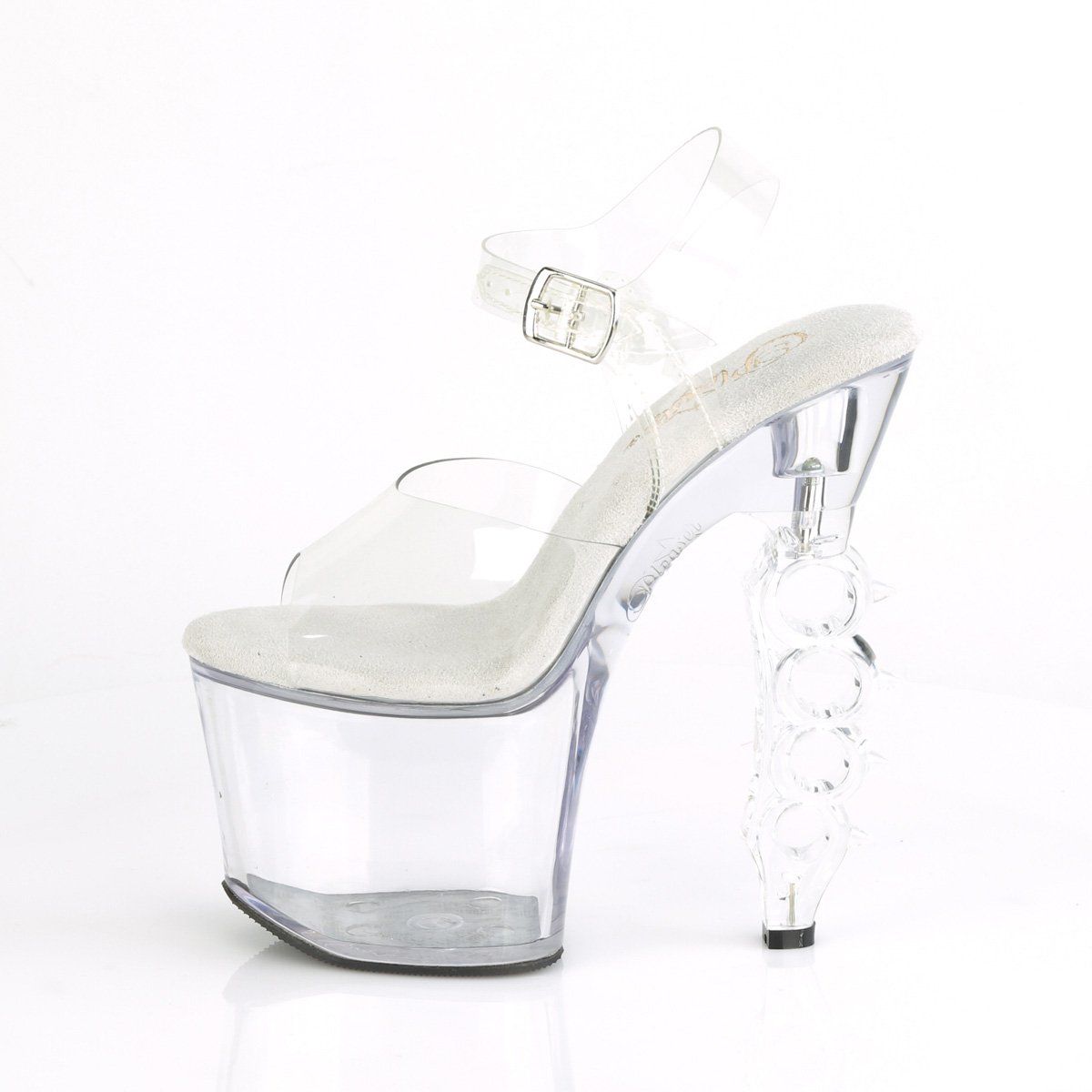 IRONGRIP-708 Clear Platform Sandal Pleaser