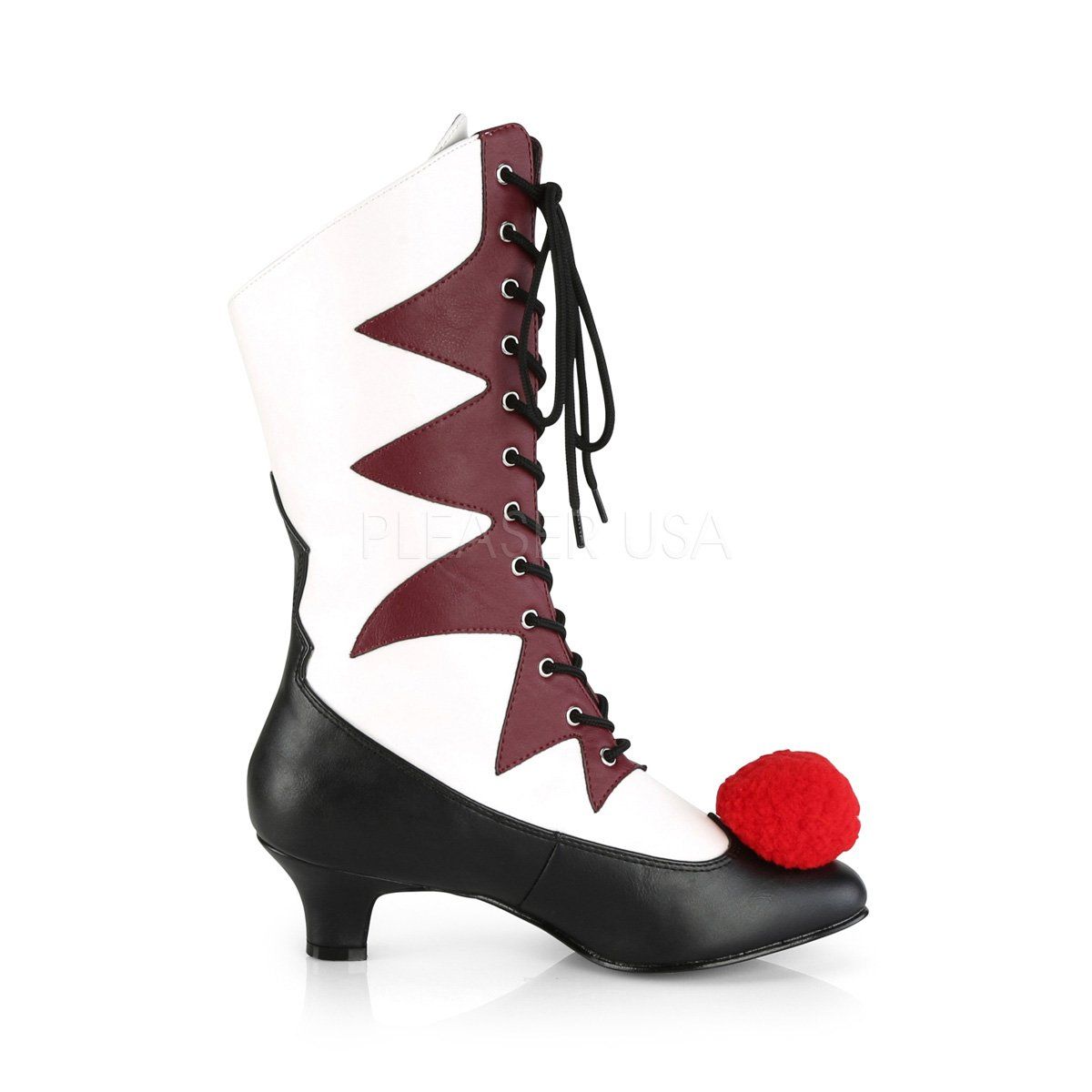 IT-120 White-Burgundy Pu Funtasma