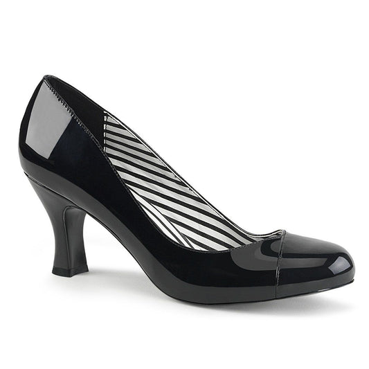 JENNA-01 Black Patent Pleaser Pink Label