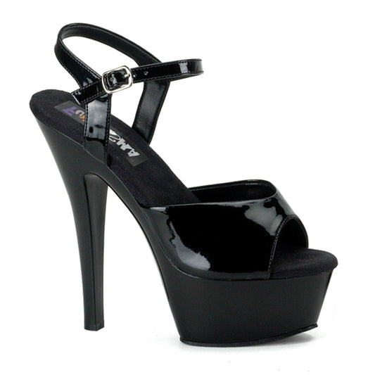JULIET-209 Black Patent Funtasma