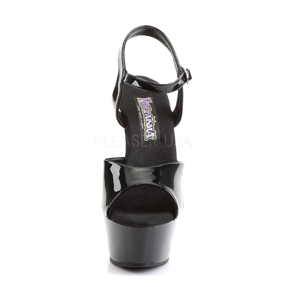 JULIET-209 Black Patent Funtasma