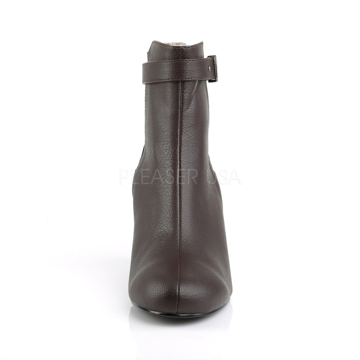 KIMBERLY-102 Brown Faux Leather Pleaser Pink Label