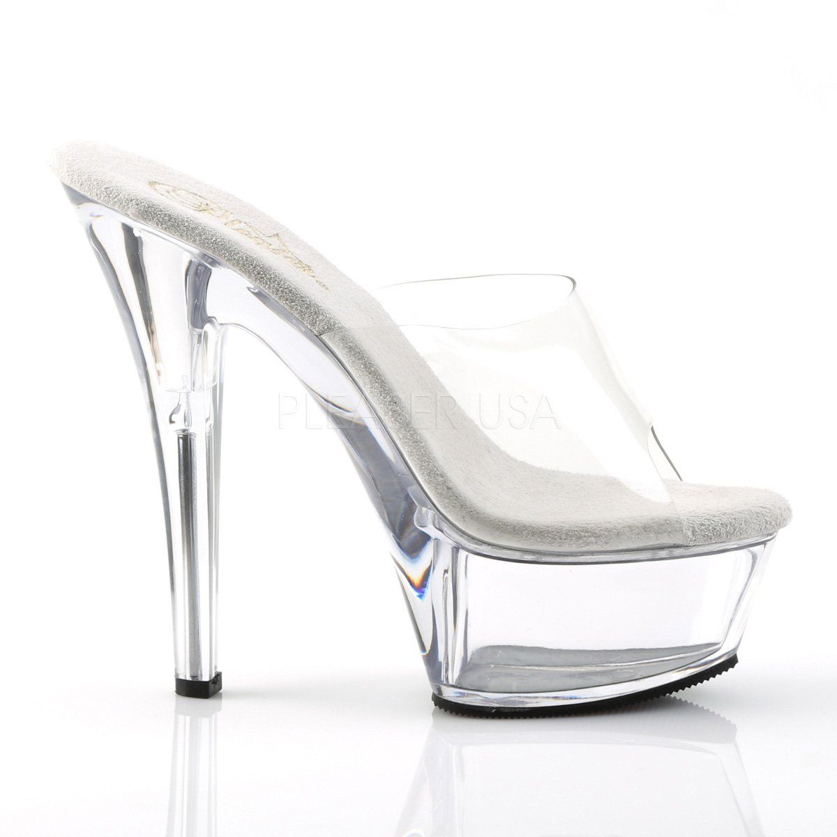 KISS-201 Clear Platform Sandal Pleaser