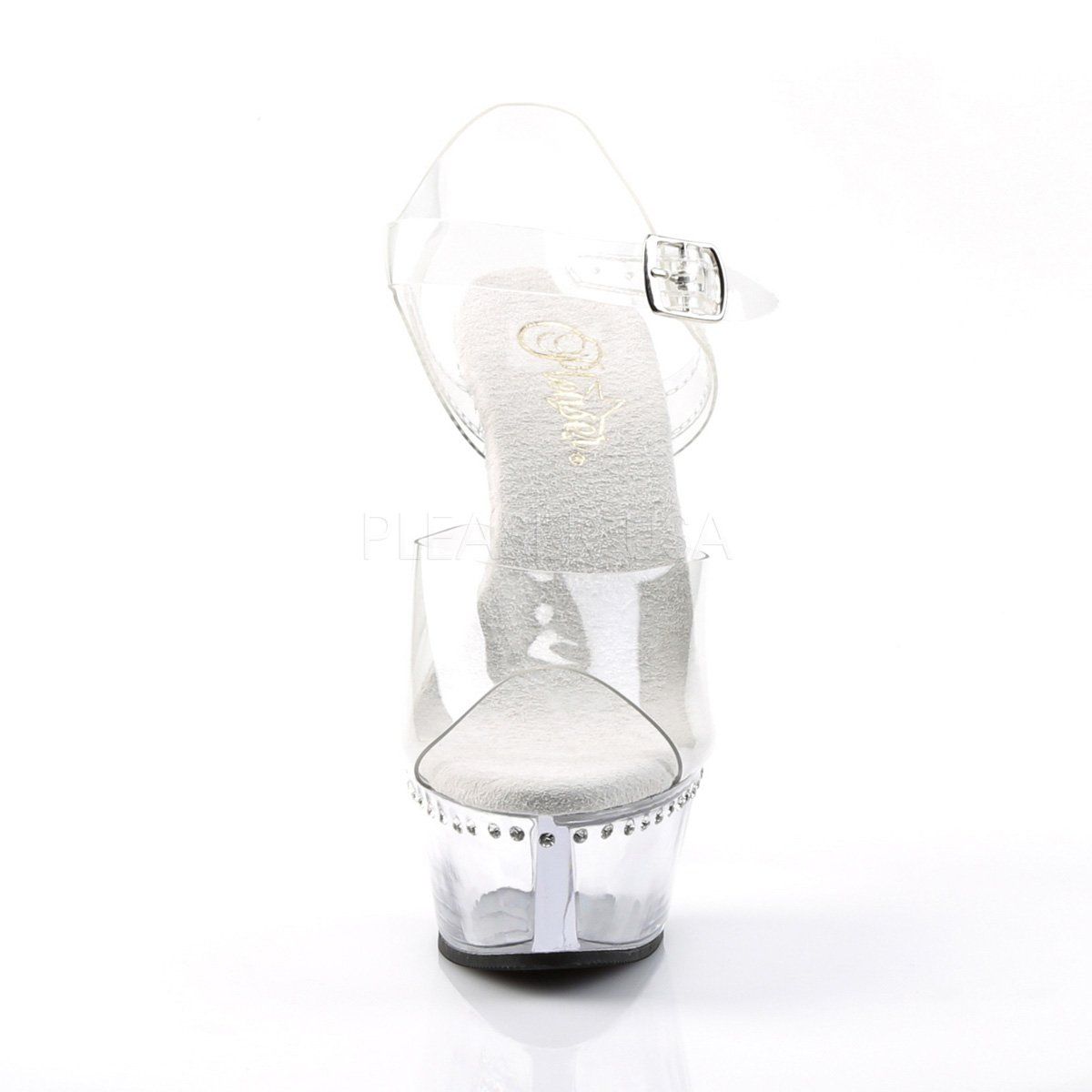 KISS-208LS Clear Platform Sandal Pleaser