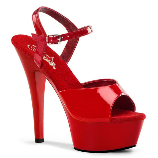 KISS-209 Red Patent Platform Sandal Pleaser