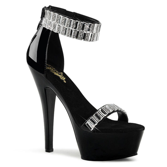 KISS-269RS Black Platform Sandal Pleaser
