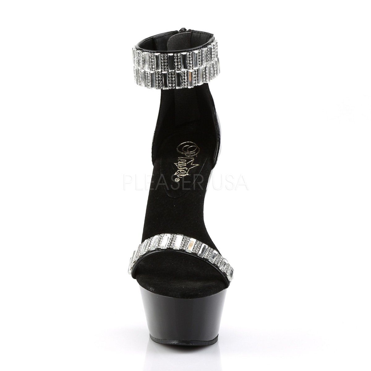 KISS-269RS Black Platform Sandal Pleaser