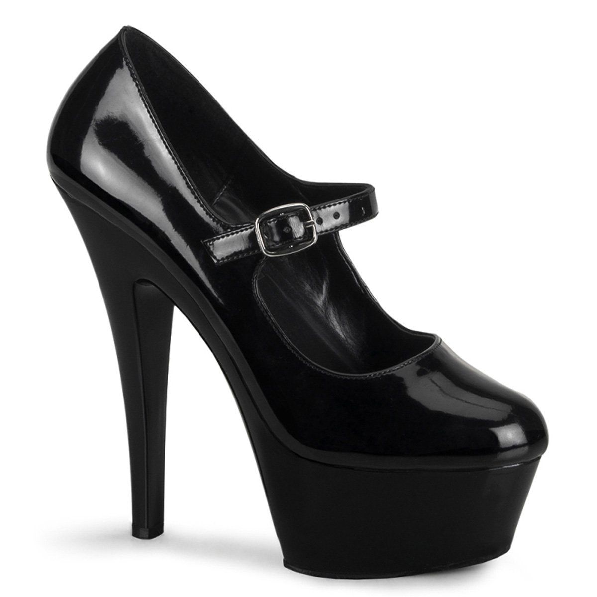 KISS-280 Black Patent Mary Janes Pleaser