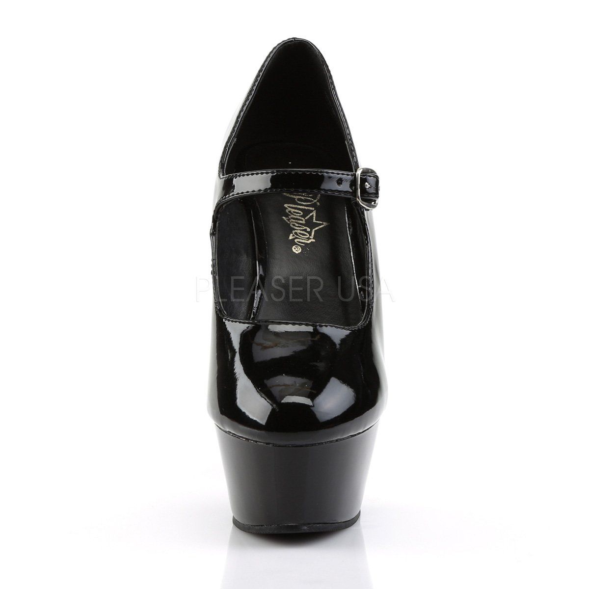 KISS-280 Black Patent Mary Janes Pleaser